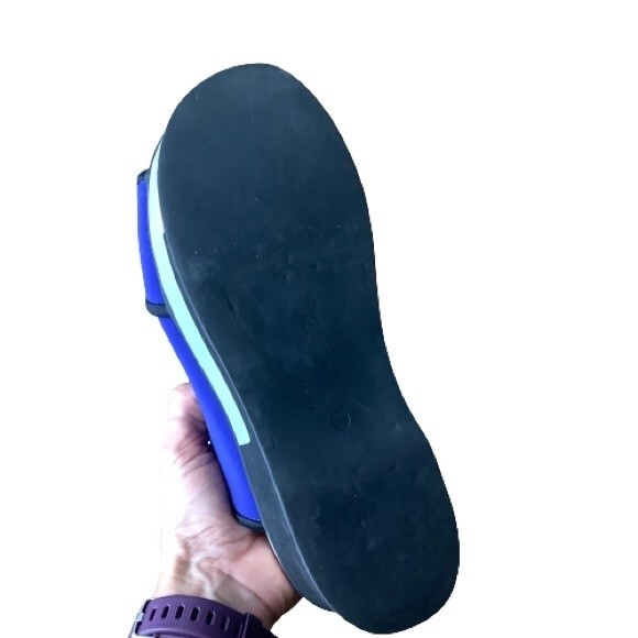 Marni Blue Color Block Neoprene Sandals Summer Bright Travel Comfortable Size 6 - Picture 8 of 12